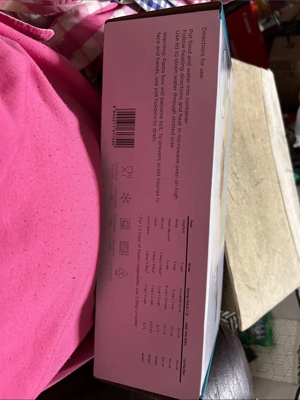 N/A pasta box